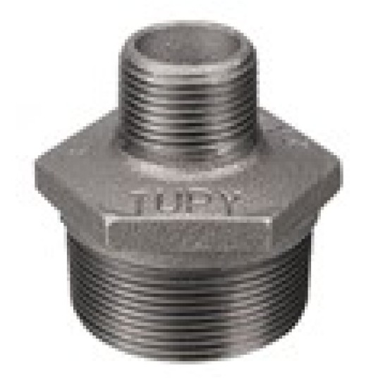 BLK NYPEL RED. CZARNY 1 X 3/4 - (25X20), GZ/GZ (10/100) TUPY