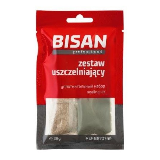 KOMPLET USZCZELNIAJĄCY DO GWINTÓW 28G - PASTA+PAKUŁY (OZ:50) BISAN