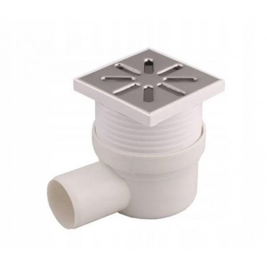 KRATKA ŚCIEK. 50 BOCZNA NIERDZEWNA /10X10/ REGULOWANA AQ -zdjęcie numer 1