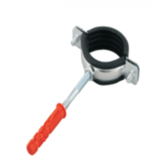 OBEJMA METALOWA DO RUR POJEDYŃCZA 6` Z GUMĄ - OMG (OZ:30) AQ -zdjęcie numer 1