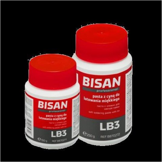 PASTA DO LUTOWANIA MIĘKKIEGO Z CYNĄ 250G (OZ: 25) BISAN