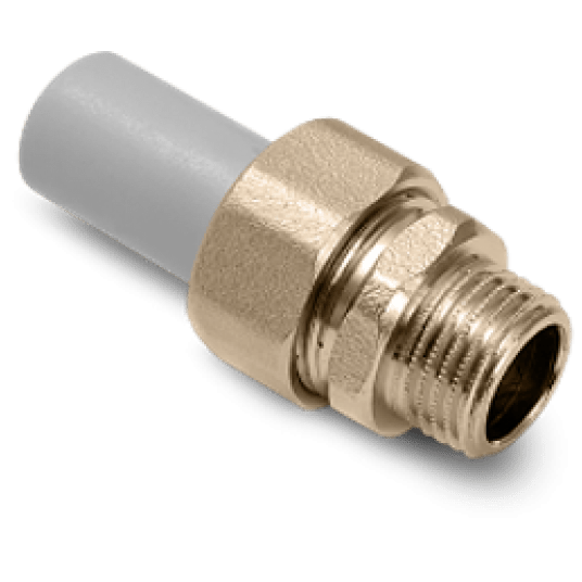 PP ŚRUBUNEK Z GWINTEM ZEWNĘTRZNYM 25X3/4` (OZ: 30) DETAL-MET -zdjęcie numer 1