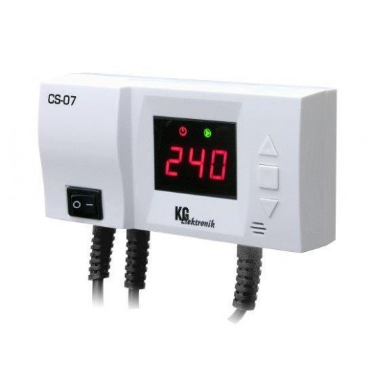 STEROWNIK CS-07 - POMPA C.O. Z WYŚWIETL. KG ELEKTRONIK -zdjęcie numer 1