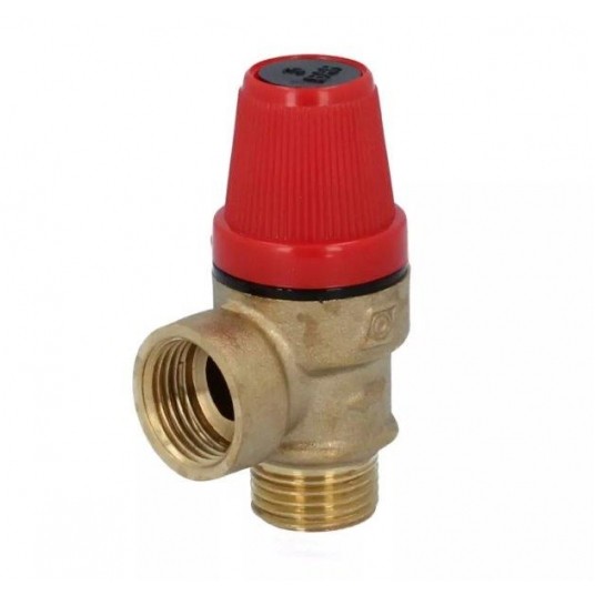 ZAWÓR BEZPIECZEŃSTWA 6 BAR - 1/2`GW x 1/2' GZ [OZ:200] -zdjęcie numer 1