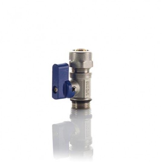 ZAWÓR KULOWY MINI PEX 16x1/2` NIEBIESKI (OZ: 10/180) REITER -zdjęcie numer 1