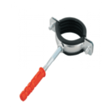 OBEJMA METALOWA DO RUR POJEDYŃCZA 1` Z GUMĄ - OMG (OZ:100) GOOD WORK