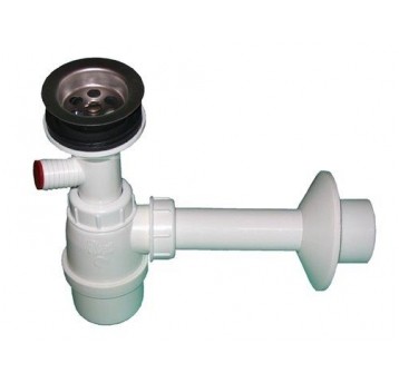 SYFON UMYWALKI SITKO METAL Z PODŁĄCZ. PRALKI FI 50 KARLAK