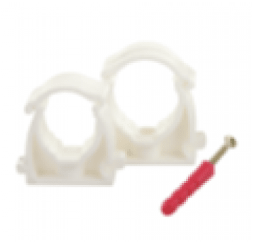 UCHWYT ZAMYKANY DO RUR PEX FI 16 BIAŁY (OZ: 50/100)