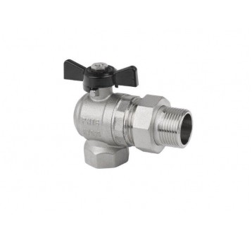 ZAWÓR KULOWY KĄTOWY Z PÓŁŚRUB.I DŁAW.-MOTYL 3/4` (OZ:10) HD